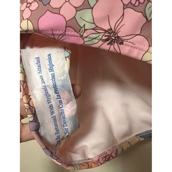 Wild Fable Swim Bottom Pink Blue Multi Floral High Waist Women's Plus Sz 3X NWT - Picture 2 of 8